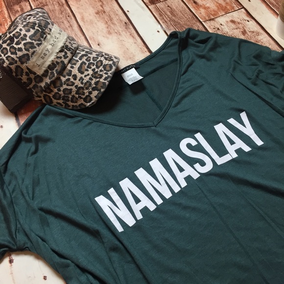 Last one! Small Namaslay long sleeve slouchy tee - Picture 5 of 6