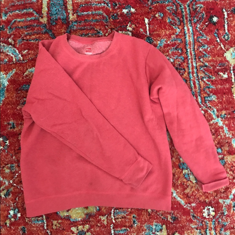 Red/coral sweatshirt