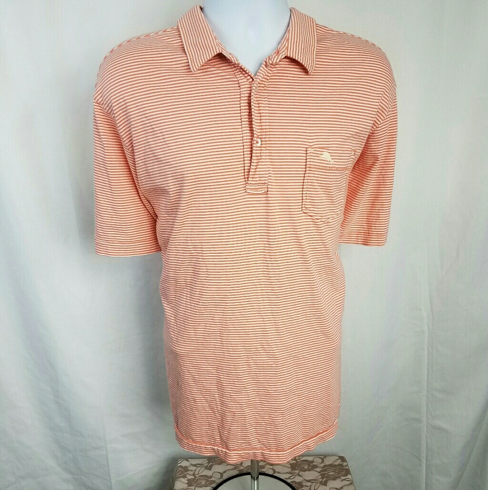 Tommy Bahama Striped Relax Polo Cotton Shirt