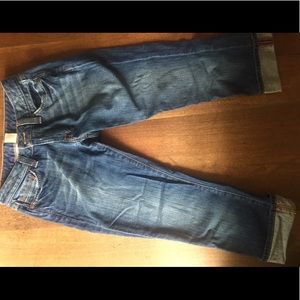 •LUCKY BRAND• cropped & cuffed denim pants