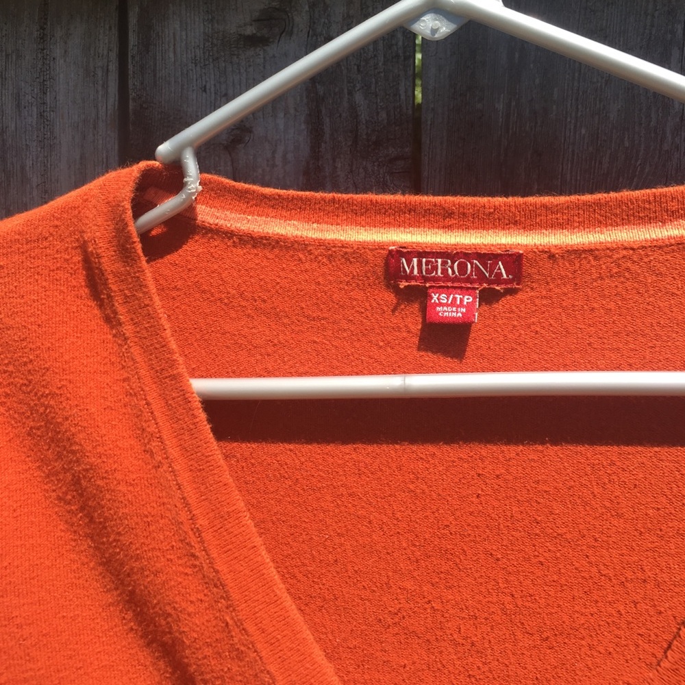 Rust Colored Cardigan - Picture 2 of 5
