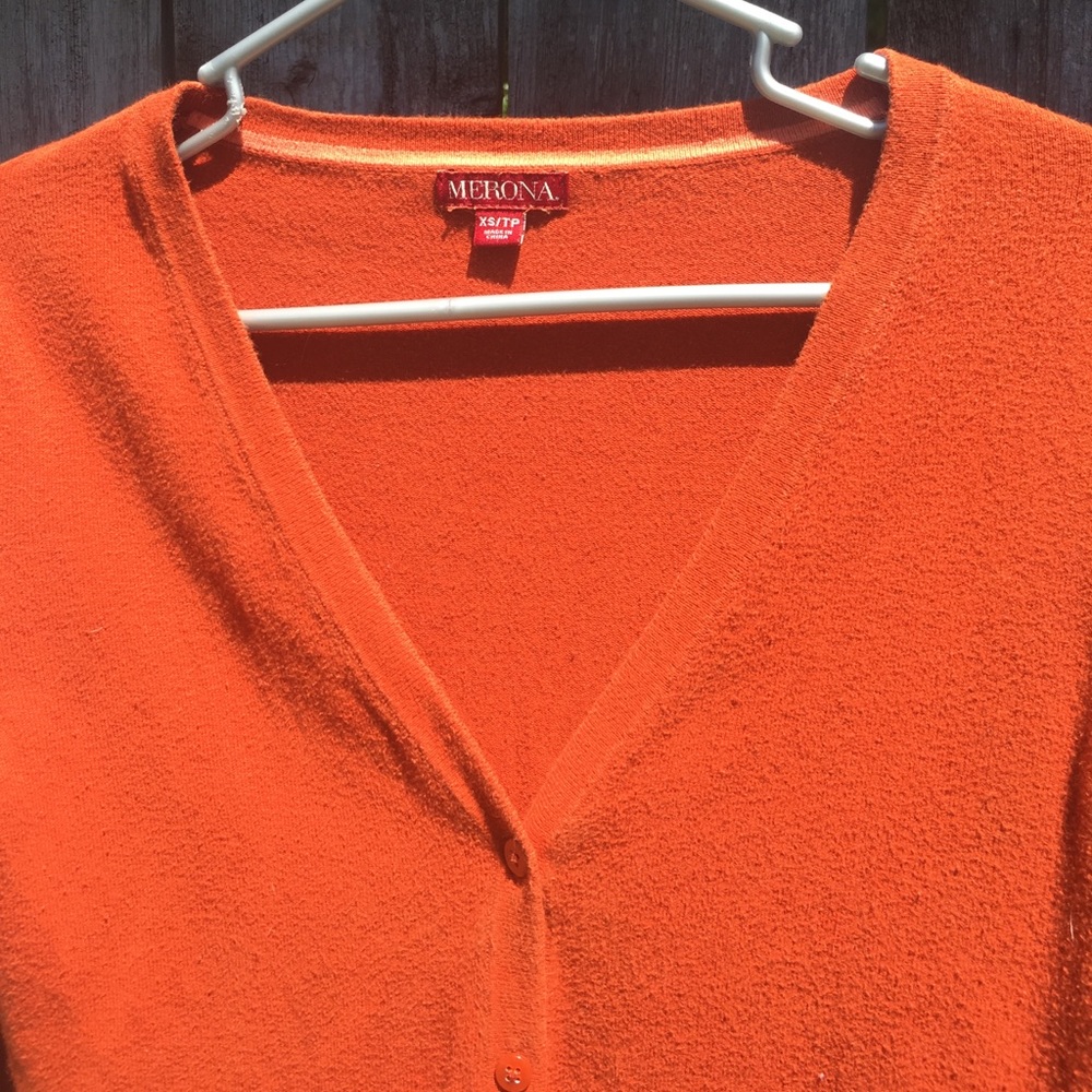 Rust Colored Cardigan - Picture 3 of 5