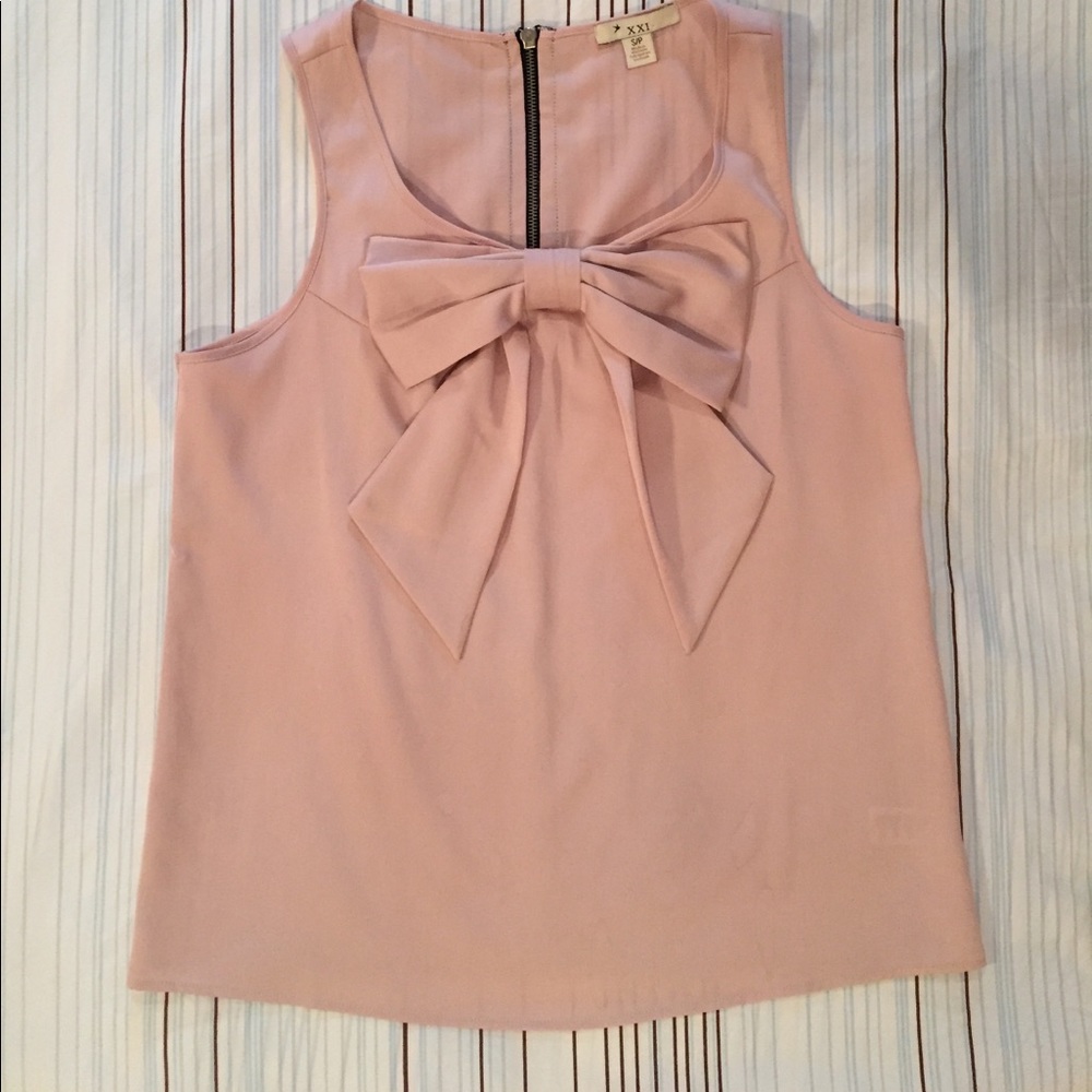 Forever 21 pink bow top