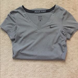 Nike Pro V-Neck Dri-Fit short sleeve shirt