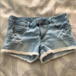 American Eagle distressed shorts