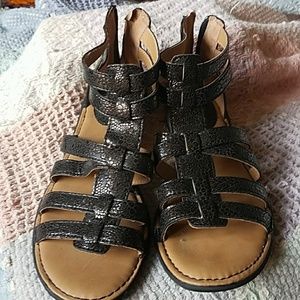 Boc gladiator sandal black brown shimmer