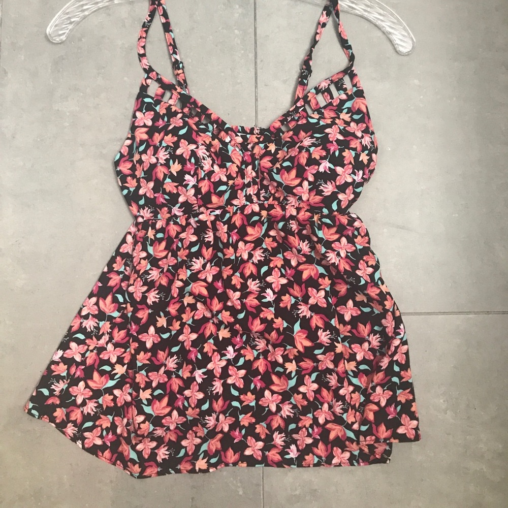 Floral babydoll top
