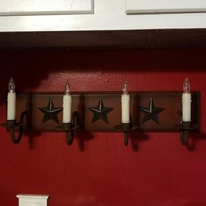 Country Rustic Candle Holder Sconce