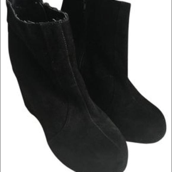 Jeffrey Campbell Pixie Suede Zipper Wedge Platform - Picture 1 of 7