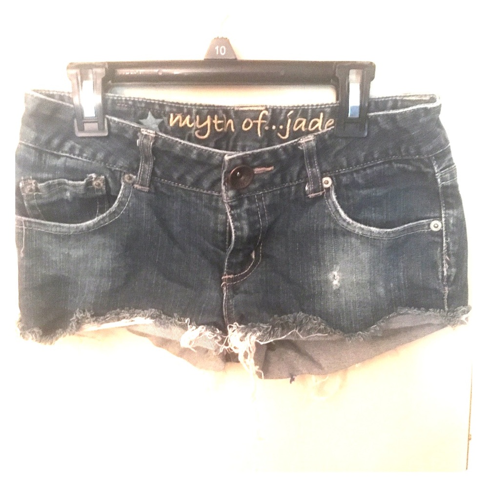 Myth Of Jade Brand Cute Blue Denim Short Shorts