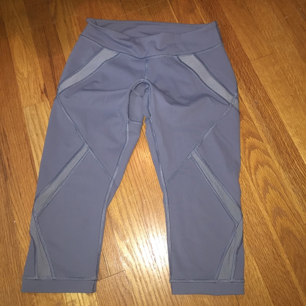 Blue Crop Lulu Lemon Leggings