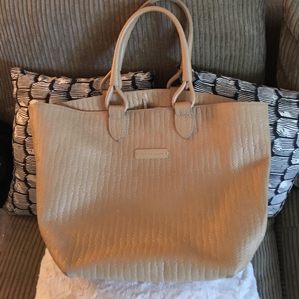 Longchamp leather tote
