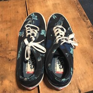 Blue floral vans