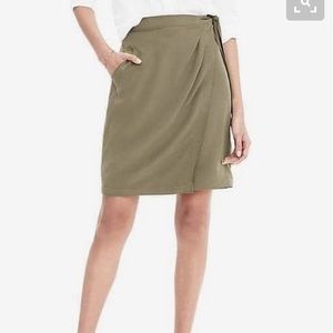 Banana Republic Olive Wrap Skirt
