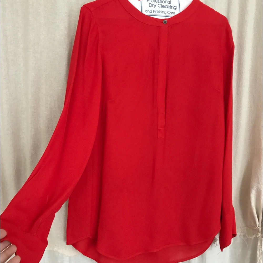 J. Crew red blouse
