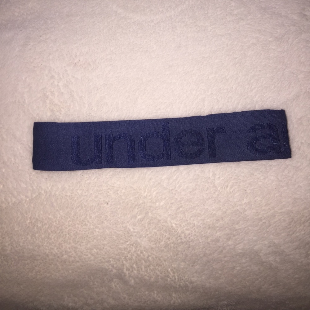 Blue under armor headband