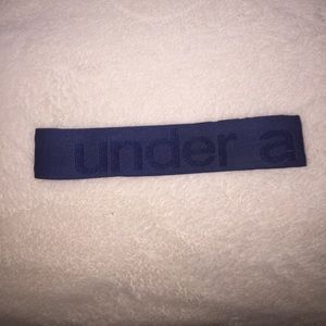 Blue under armor headband