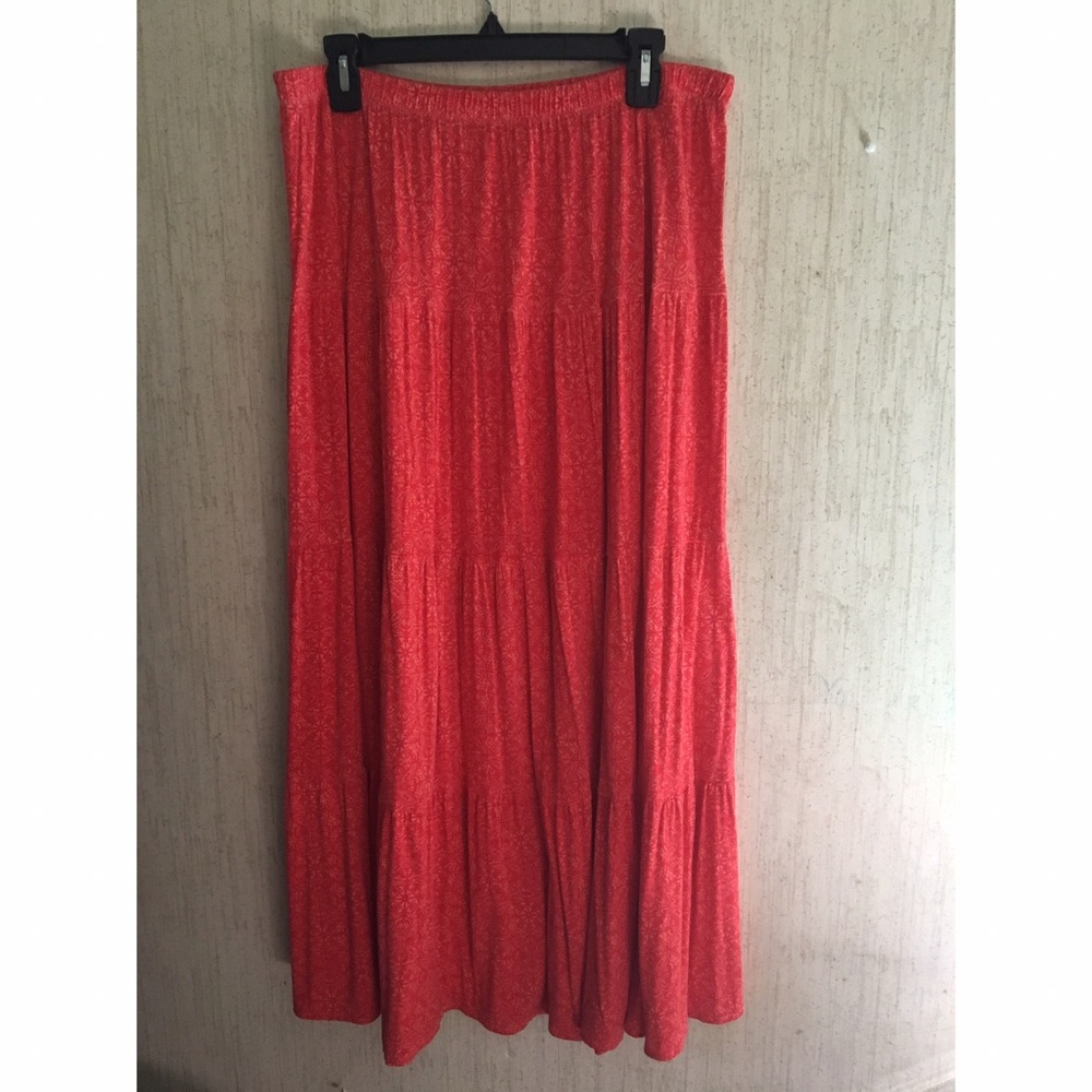 Orange/reddish Long Maxi Skirt!
