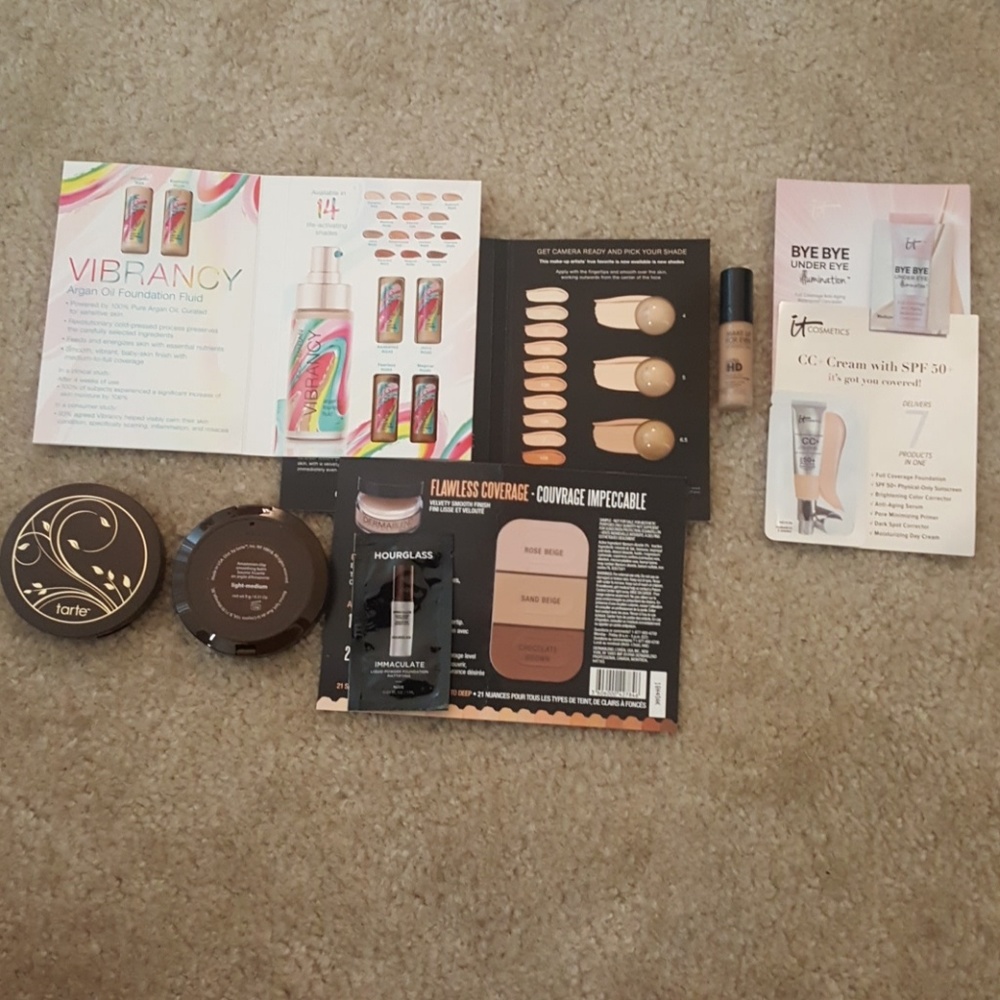 Foundation Samples light to medium skin