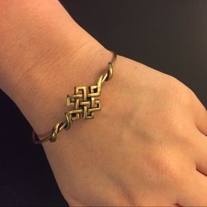 Alex and Ani Endless Knot Wrap - Gold