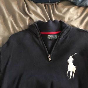 Quarter zip sweat shirt
