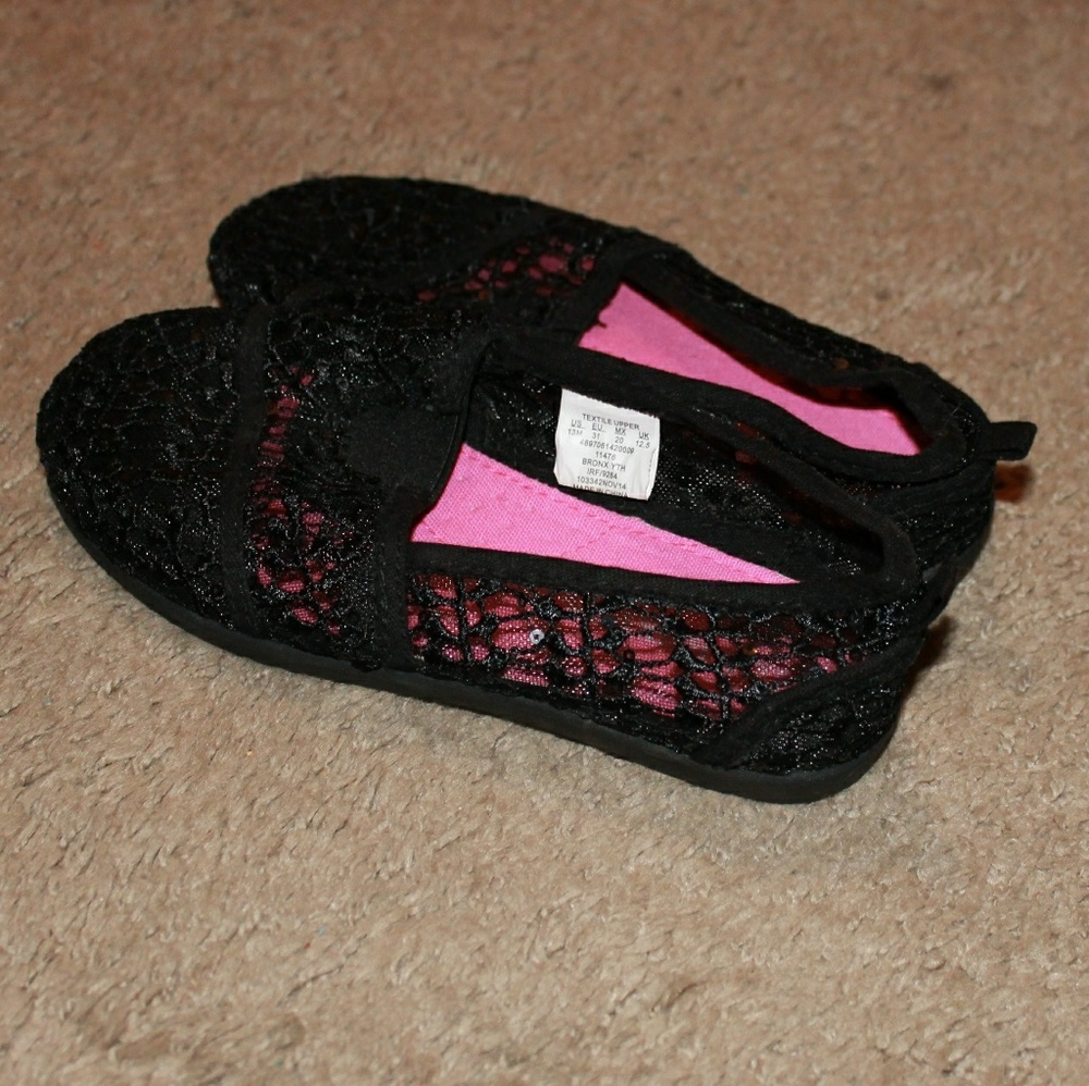 Black casual slip on shoe