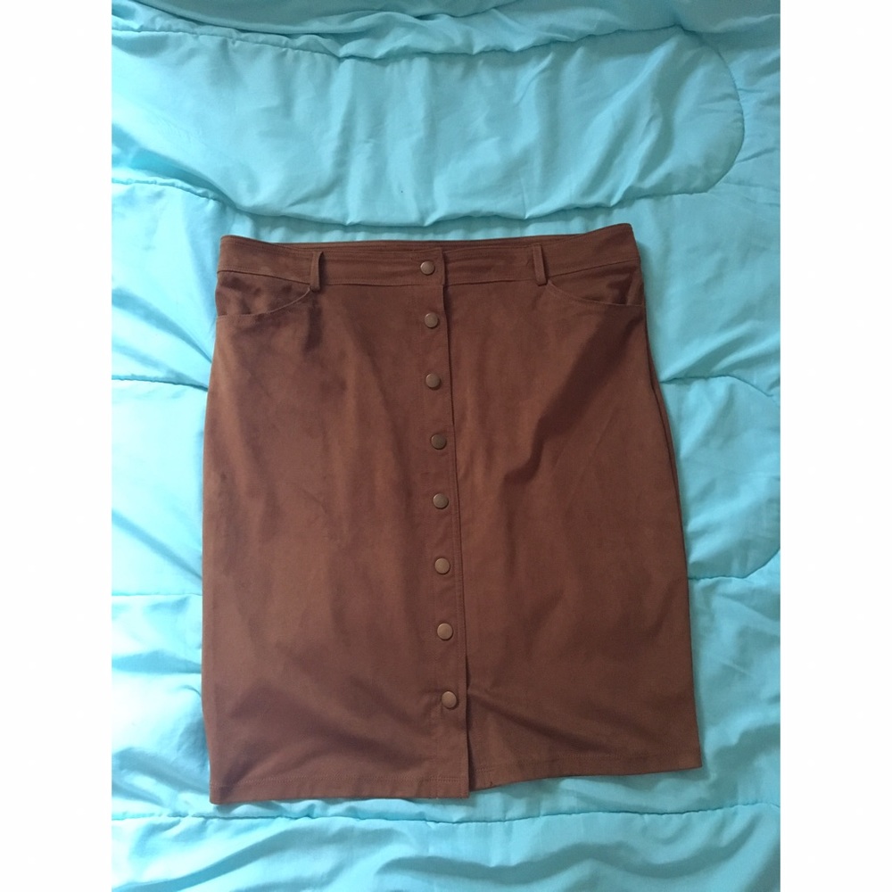 Forever21+ suede skirt