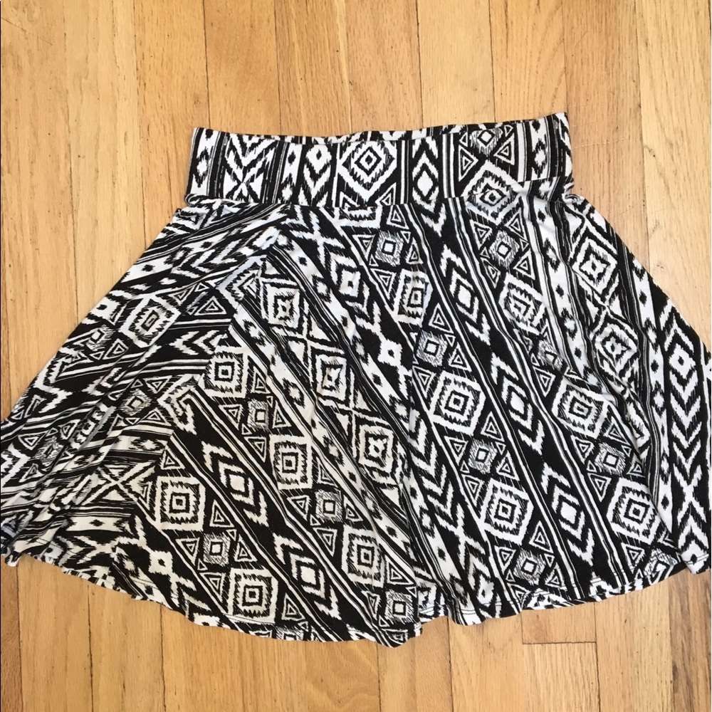 Aztec Print Skirt