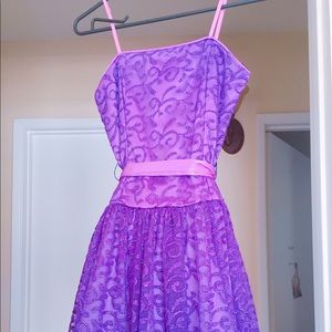 sparkly purple dress