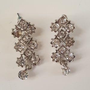 Silver dangle earrings