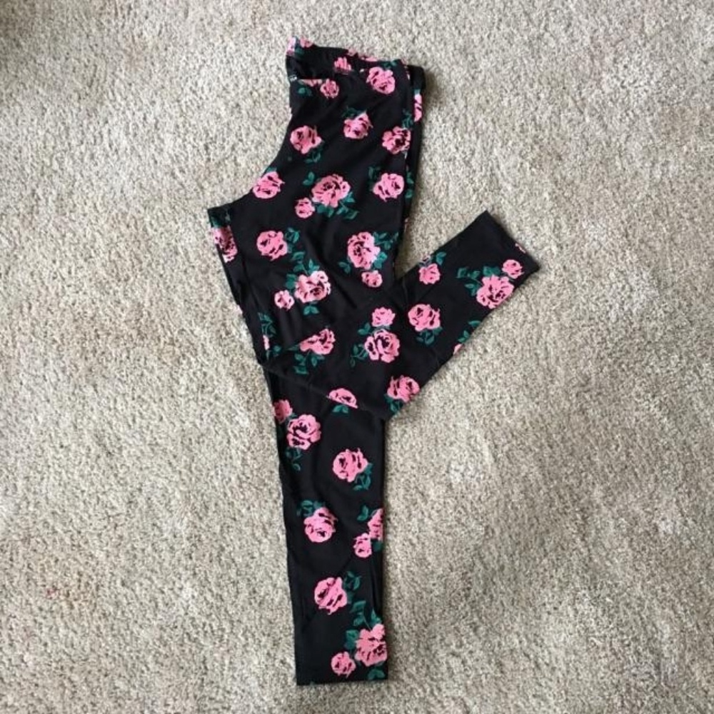 Pink Floral leggings