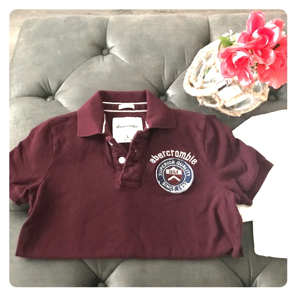 Abercrombie Kids Maroon Polo with Logo
