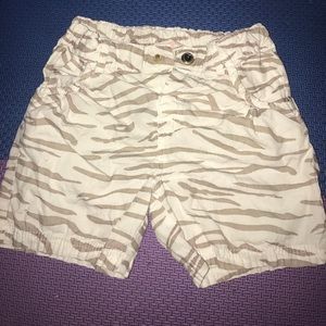 Zebra patterned shorts