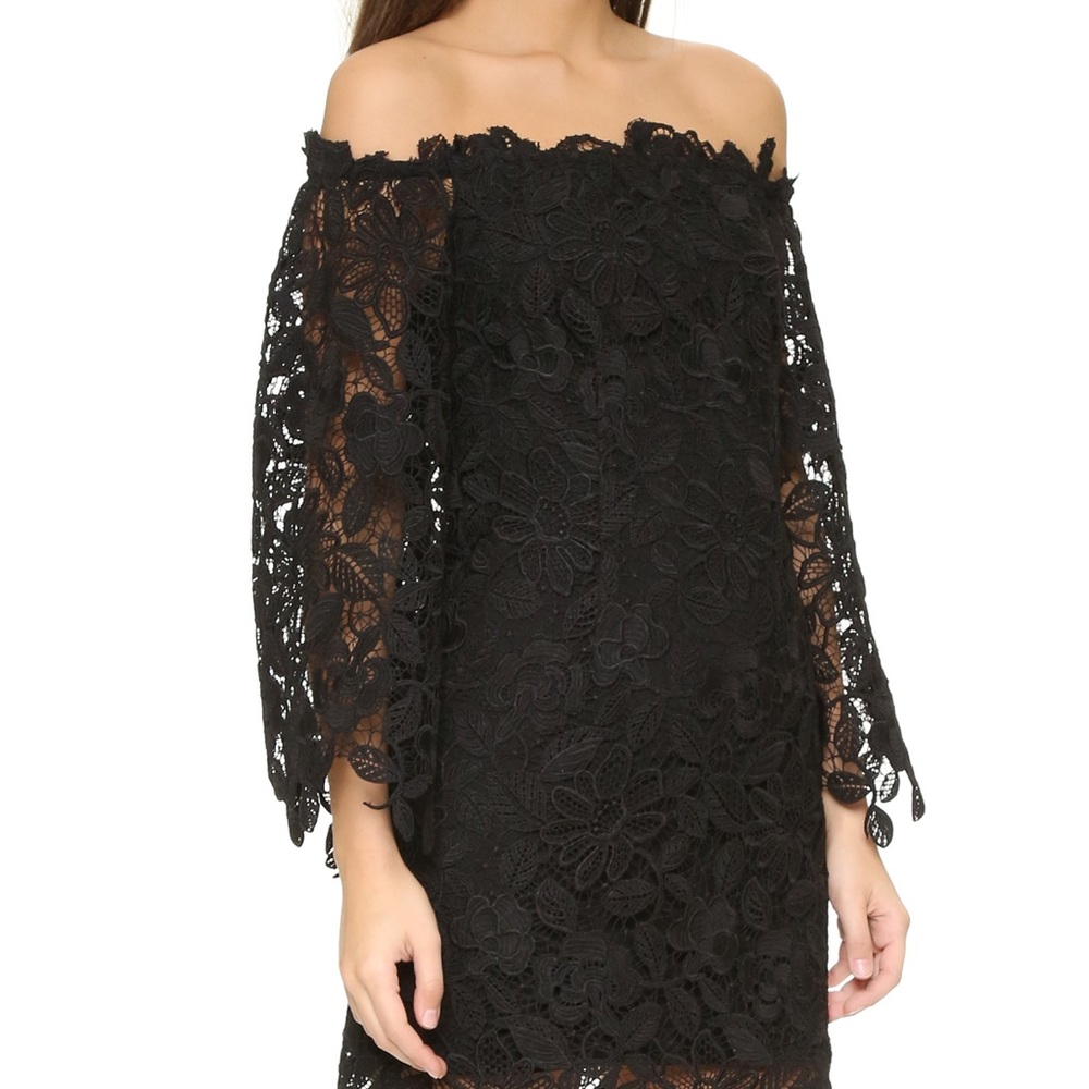 Free People Black Lace "DUSK" Dress