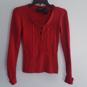 Axcess- Red sweater top