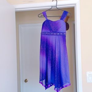purple dress