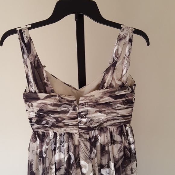 Gown black & Ivory chiffon - Picture 3 of 6