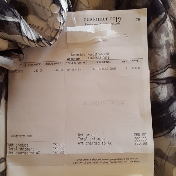 Gown black & Ivory chiffon - Picture 6 of 6