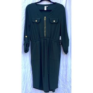 Soho dark green dress new with tags