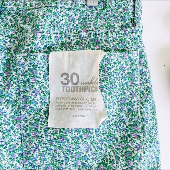 NWT J. Crew floral jeans - Picture 5 of 7