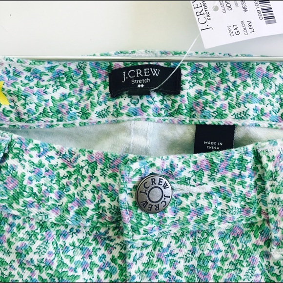 NWT J. Crew floral jeans - Picture 6 of 7
