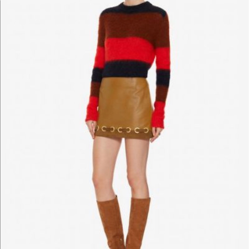 ๐ Derek Lam 10 Crosby tan leather skirt - Picture 5 of 5