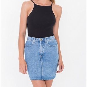 American Apparel denim skirt size XS