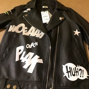 Zara leather jacket New