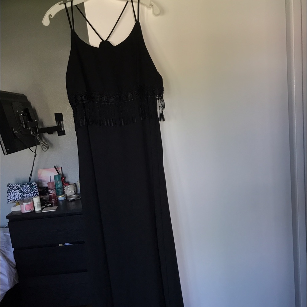 Long black BARELY worn dress