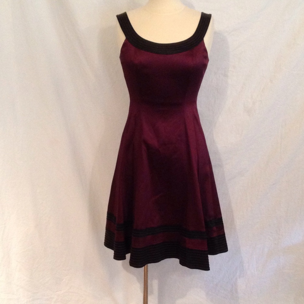 Dress - purple&black