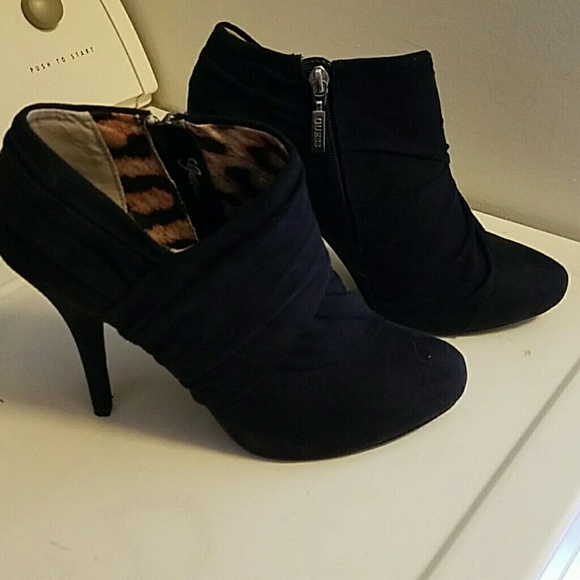 Guess Shoes - Guess black suede bootie. Style WGLAINEY