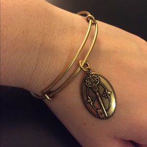 Alex and Ani Key to Life Charm Bangle - Gold