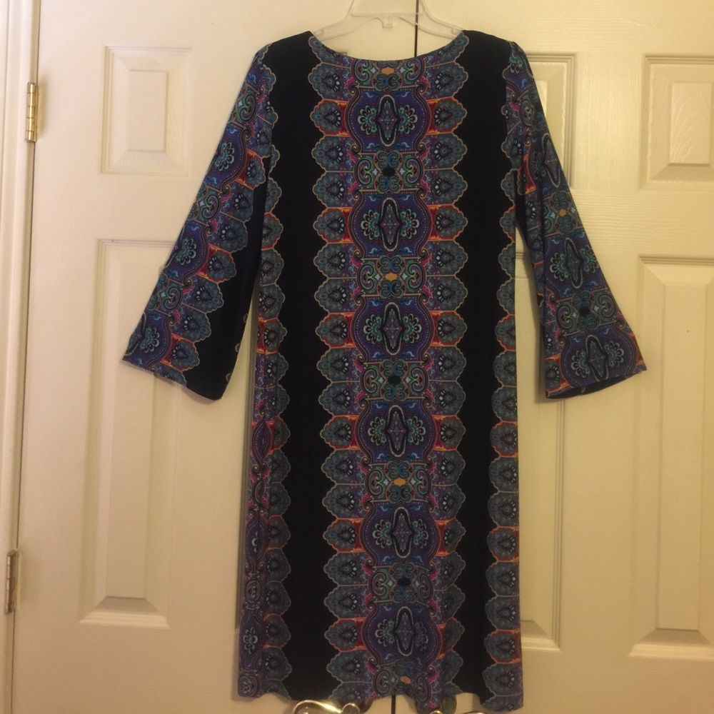 Colorful Shift Dress - Picture 2 of 4
