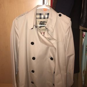 Burberry trench coat.